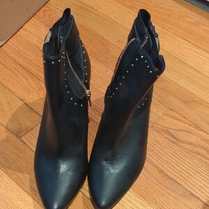 Black Studded Ankle Boots